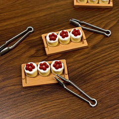 Strawberry Cake&Clip with Tray Dollhouse Accessories