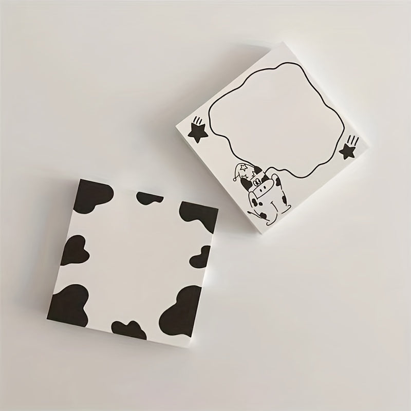 50 Sheets Cow Sticky Note Book Non-Sticky Style Tearable Hand Account Material