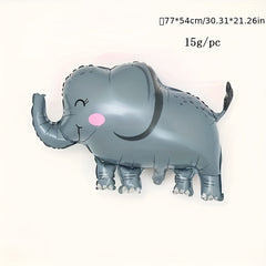 Safari Animal Foil Balloons for Kids Birthday Party