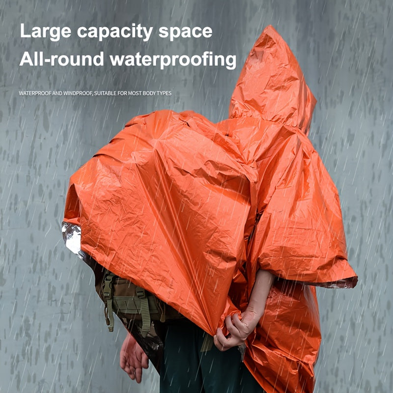 Portable Emergency Raincoat Windproof Reflective Cycling Raincoat