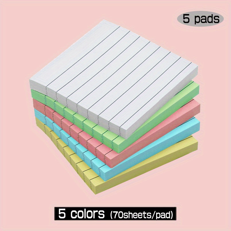 10 Pastel Sticky Notes 3x3 Lined Adhesive Memo Small Pads