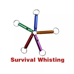 Outdoor Survival Whistle Aluminum Alloy Emergency Rescue