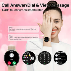 Women's Smart Watch w/ Calling 100 Sports Modes Water Resistant