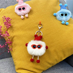 Plush Monster Dust Bunny Elf Snap Hook Key Chain Gift