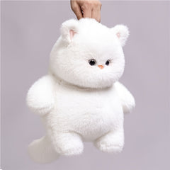 Chubby Cat Plush Toy Realistic Soft Stuffed Animal Fluffy Fur Cuddly Gift