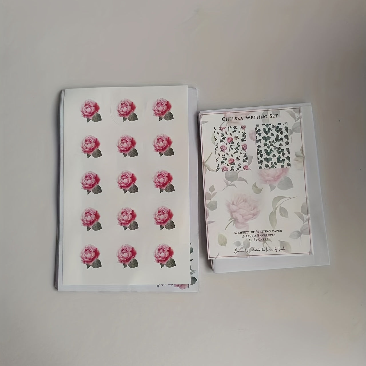 Chelsea Writing Set: 15 Envelopes, 30 Writing Paper, 15 Labels