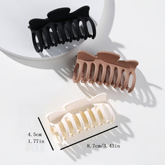 3pcs Non Slip Matte Large Claw Clips Strong Hold for Women Thick or Thin Hair