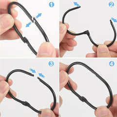 12pcs Rustproof Shower Curtain Hook for Bathroom Shower Rod