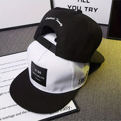 Adjustable Patch Hip hop Hat Embroidered Baseball Cap Flat Brim Unisex