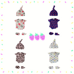 4 Stylish Reborn Doll Clothes Set for 12-Inch Dolls - Great Gift Idea