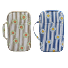 Double Layer Portable Crochet Storage Bag Lightweight Handbag