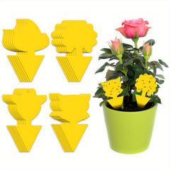 24pcs Yellow Fly Catchers Adhesive Trap for Fruit Flies