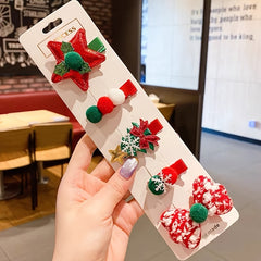 10pcs Christmas Hair Clip Decorative Hair Accessories for Girls