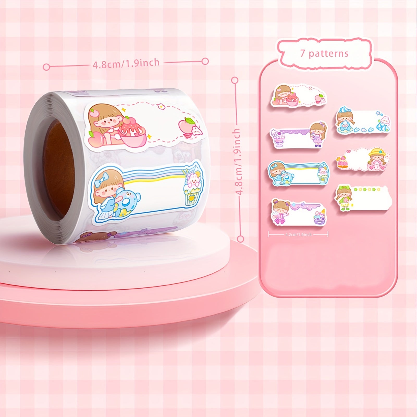 300pcs Custom Name Stickers for School and Scrapbooking