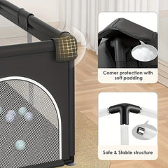 Large Baby Playpen with Non-Slip Base