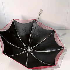Princess Girls Women's Lace Floral 2 Fold Umbrella UV Protection Lightweight