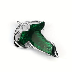 Leaf Shape Alloy Brooch Chest Flower Pin For Men