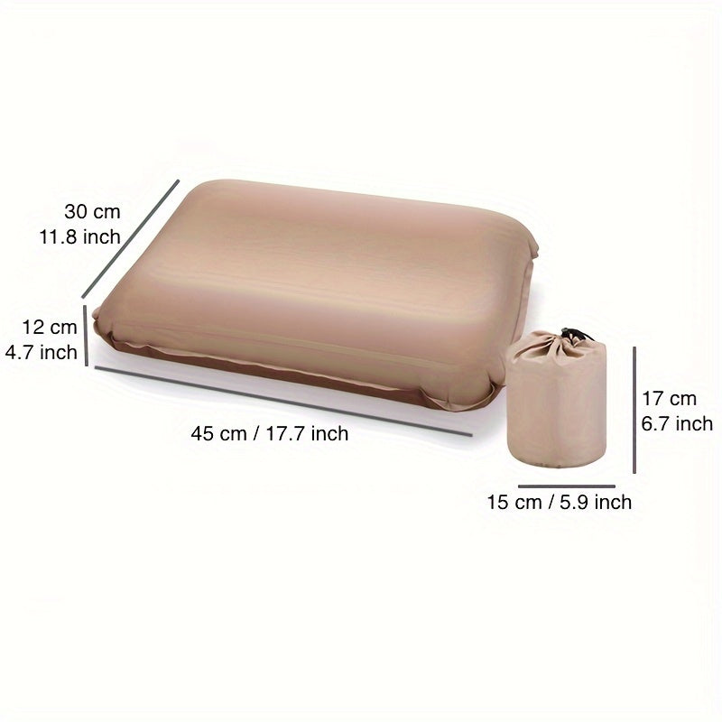 Self-inflating Pillow for Office Car Camping Hiking Neck and Waist Support