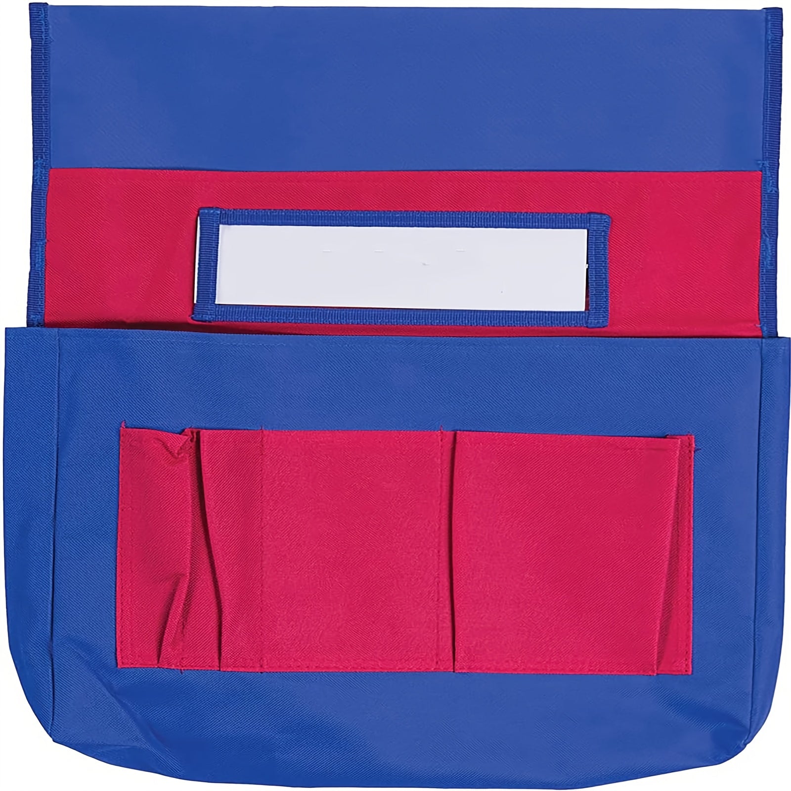 Canvas & Red Chair Pockets Chairback Buddy Pocket Chart Storage Bag