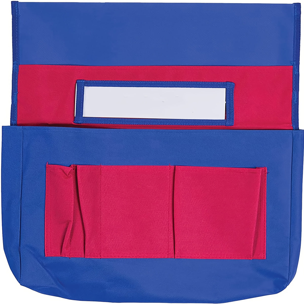 Canvas & Red Chair Pockets Chairback Buddy Pocket Chart Storage Bag