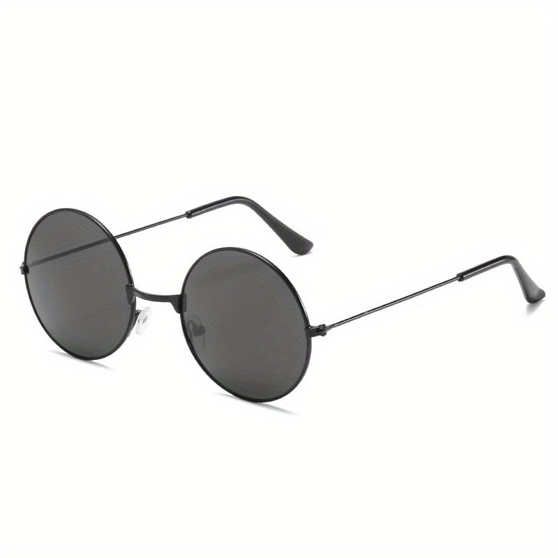 Round Metal Sunglasses Retro Polarized UV400