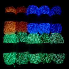 Glow In The Dark Yarn 10 Rolls Pack Soft Yarn for Crocheting & Knitt