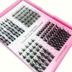 DIY Cluster Lashes 3D Effect DIY Lash Extension Kit 12 14 16mm Mixed Individual