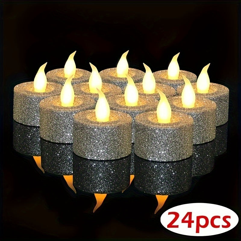 24pcs LED Electronic Candle Smokeless Powered Tea Wax Electronic Candle Light