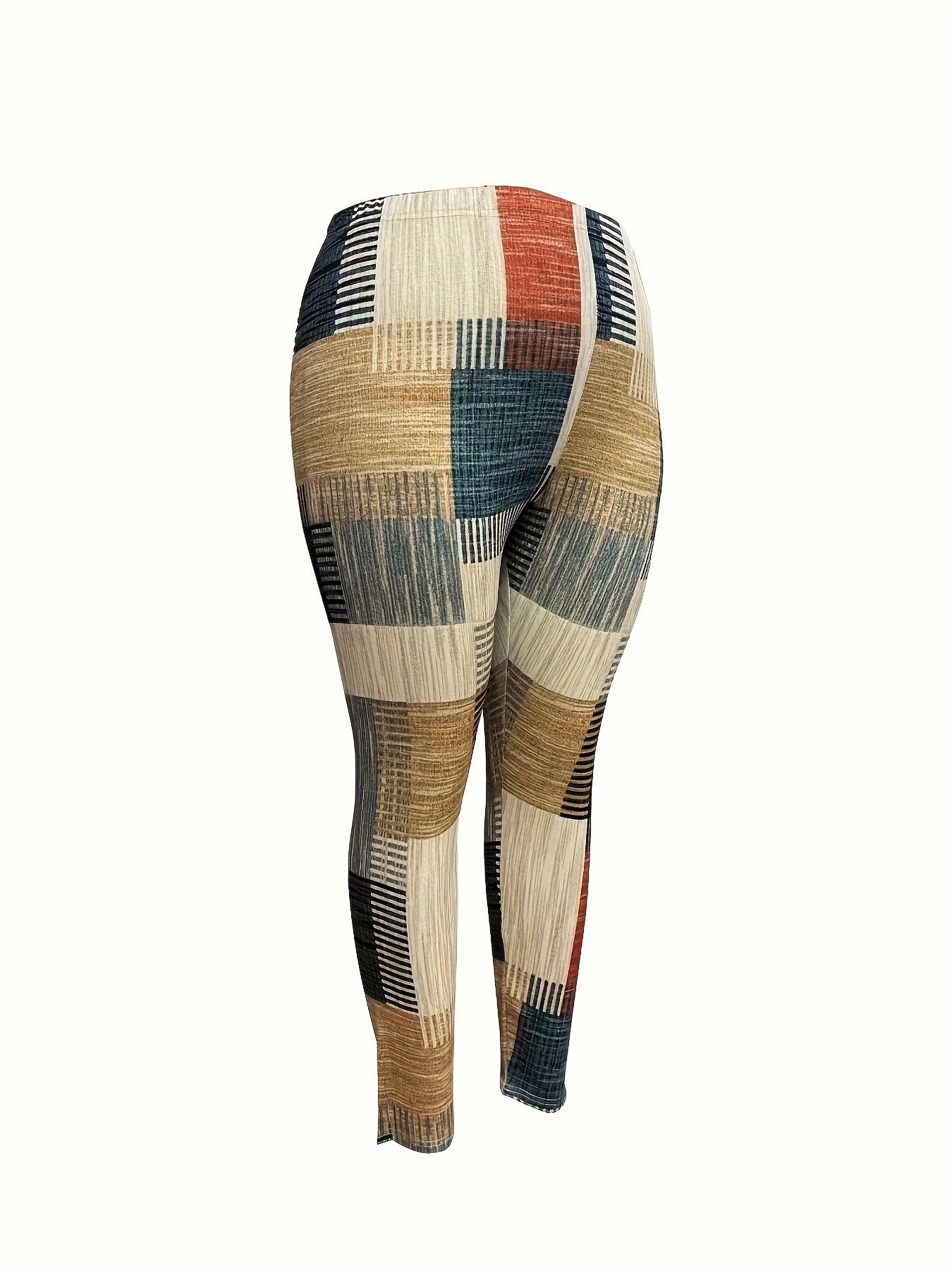  Patchwork Print High Rise Legging