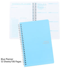 Undated Weekly Planner Notebook with Goal To-Do List