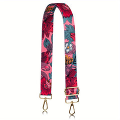 Floral Pattern Shoulder Strap - Wide Bag Strap Replacement
