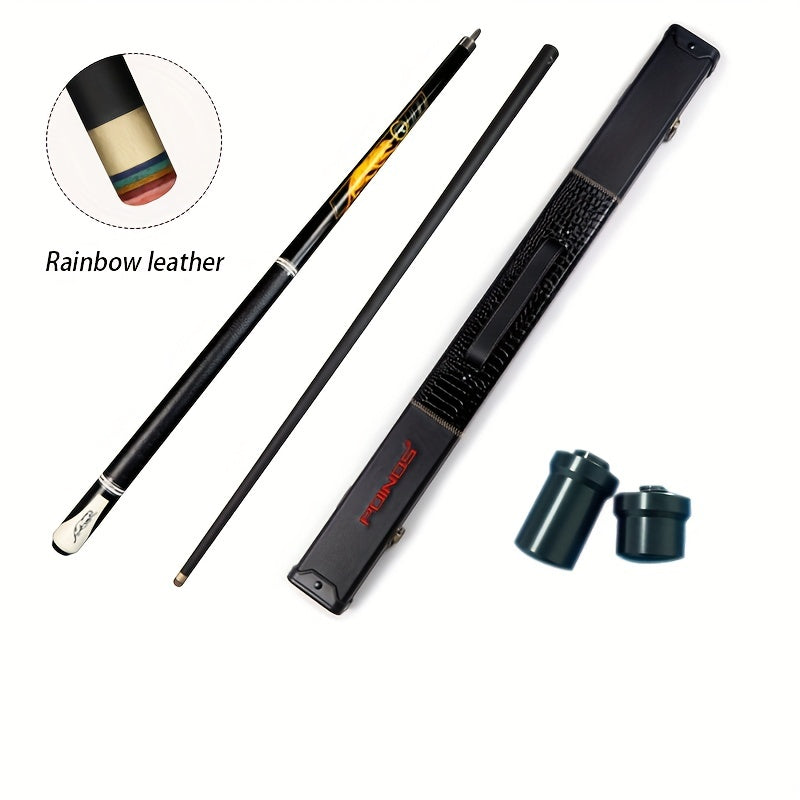 Chinese Style Eight Cue Set for American Nine Ball and Pool Games