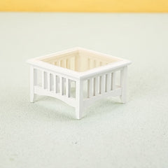 Dollhouse Coffee Table, Yellow Wood & Accessory, 1:12 Scale