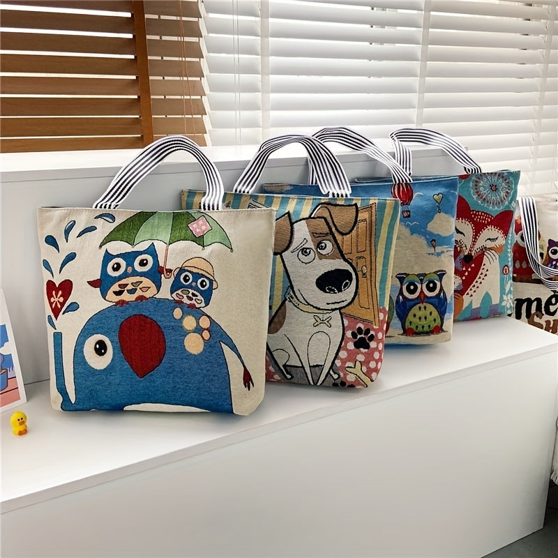 Animal Pattern Large Capacity Cartoon Shoulder Bag