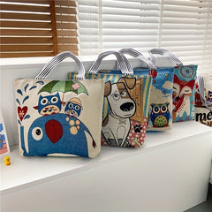 Animal Pattern Large Capacity Cartoon Shoulder Bag