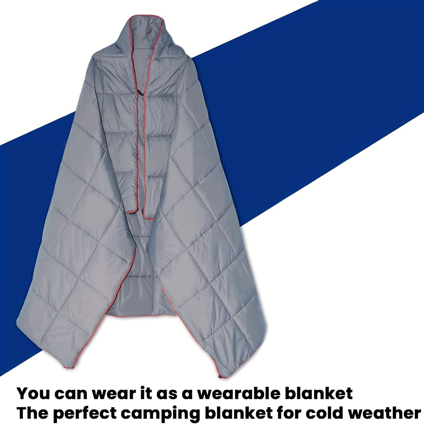 Warm Wearable Down Blanket for Outdoor Travel
