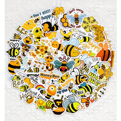 50 Bee Waterproof Decorative Stickers Insect Animal Art Decals