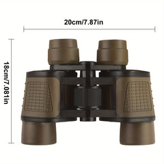 80X80 Compact HD Binoculars for Bird Watching Travel Football