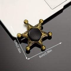 Bronze Metal Finger Spinner Adult Decompression Toy