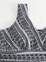  Boho Tankini Set Women's Two Piece Swimsuit