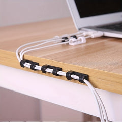 20pcs Cable Clips Self Adhesive Nail Wire Organizer Wall Sticker