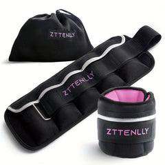 2pcs Adjustable Ankle Weights 2.5-10lbs, Strength Training Fitness Belts