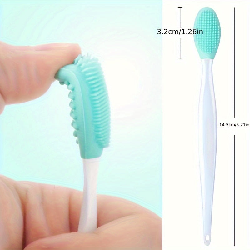 2-in-1 Silicone Nose & Blackhead Removal Brush Exfoliating Facial Cleaner