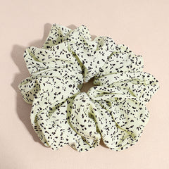Dot Printed Oversize Scrunchie Ponytail Elastic Hair Tie for Women