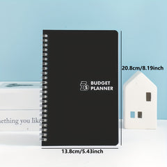 PVC Hardcover Budget Planner w/ Expense Tracker - Manage Money Effectively