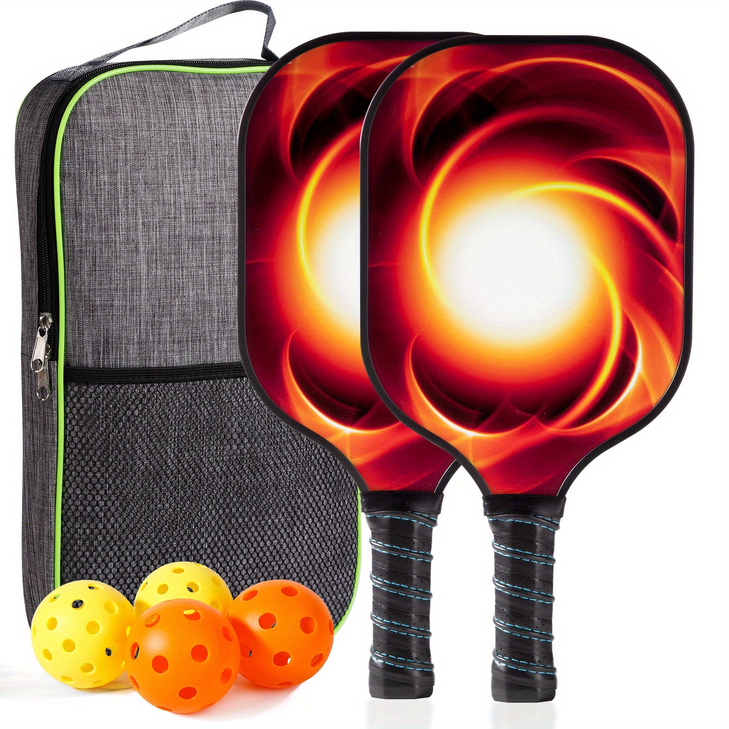 Carbon Fiber Pickleball Set With Paddle and Tote Bag