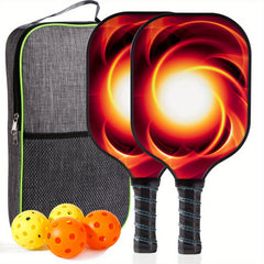 Carbon Fiber Pickleball Set With Paddle and Tote Bag