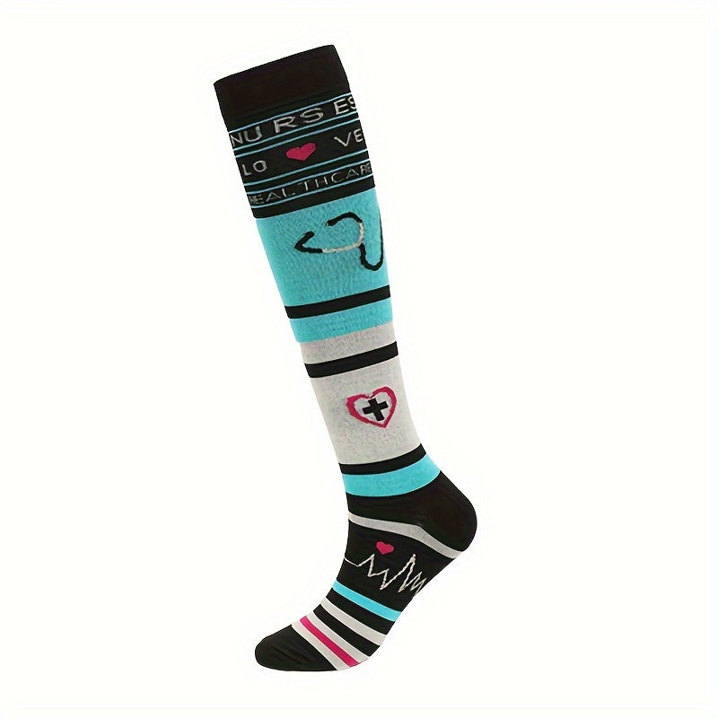 7 Pairs Men's Compression Sport Socks Nylon Blend