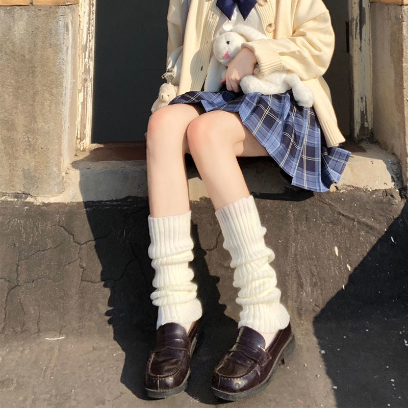 Rib Knit Leg Warmers for Women