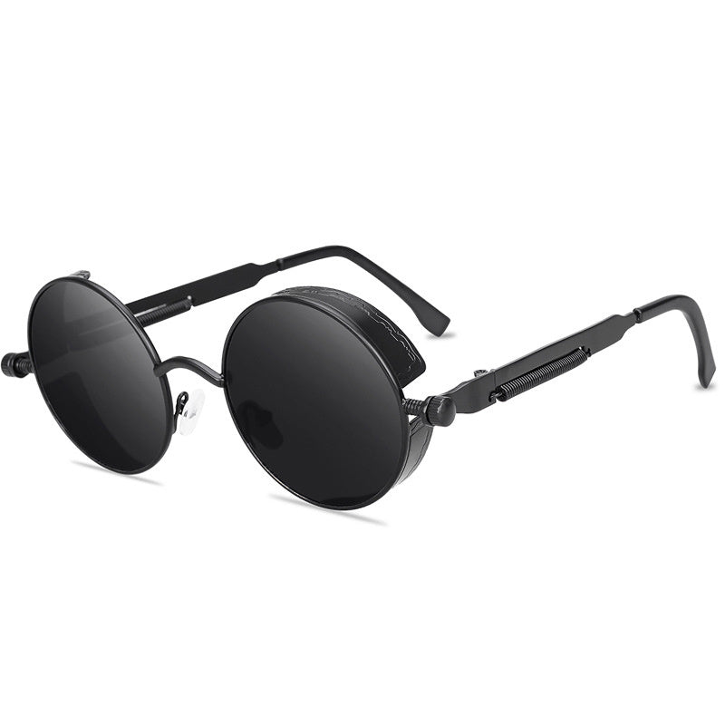 Girl's Steampunk Sunglasses Metal Spring Temple UV Protection